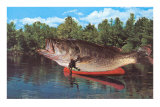 Giant Fish in Canoe Prints