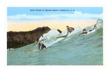 Surf, Waikiki, Hawaï Affiches