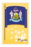 Maine Flag Pósters