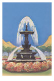 Fountain in Park Prints