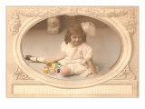 Girl with Blocks Photo
