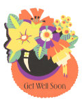 Get Well Soon, Flower Graphics Lámina giclée Get Well Soon, Flower Graphics Lámina giclée