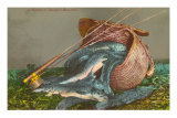 Basket of Speckled Beauties, Rod and Creel Poster