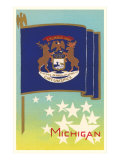Flag of Michigan Posters