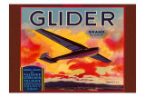 Glider Orange Crate Label Láminas Glider Orange Crate Label Láminas