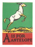 A is for Antelope Posters