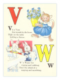 V is for Vase, W is for Water Prints