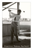 Practice Makes Perfect, Golfing Print