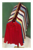 Colored Shirts on Rack Photo