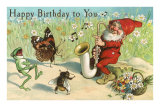 Happy Birthday, Elf and Frog Photo
