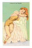 Penny for Your Thoughts, Redhead in Lingerie Prints