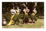 Danceuses de hula, Hawaii Affiches