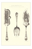 Silverware Patterns for Serving Implements Prints