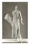 Twenties Mannequin in Evening Gown Print