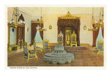 Salle du trône, ancien Capitole, Hawaï Posters