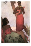 Hawaiian Couple, Man with Ukulele Prints