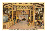 Interior, Bright Angel Lodge, Grand Canyon Posters
