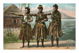 Danseuses hawaïennes Posters