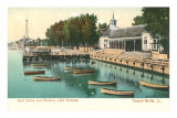 Docks and Pavilion, Lake Manawa, Iowa Posters