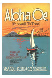 Sheet Music to Aloha Oe Poster Sheet Music to Aloha Oe Poster