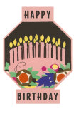 Happy Birthday, Cake Motif Photo