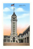 Aloha Tower, Honolulu, Hawaii Prints