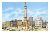 Monument Circle, Indianapolis, Indiana Posters