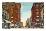 Locust Street, Des Moines, Iowa Poster