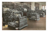 Newspaper Printing Press Room Posters
