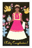 Feliz Cumpleanos, China Poblana Prints