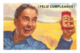Feliz Cumpleanos, Man with Beer Posters