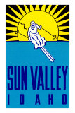 Sun Valley, Idaho, Skier Graphic Posters