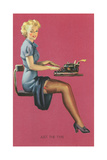 Just the Type, Secretary with Short Skirt Poster