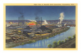 Night, Republic Steel Corporation, Youngstown, Ohio Láminas Night, Republic Steel Corporation, Youngstown, Ohio Láminas