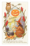Witch with Cauldron Posters