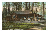 Cabane en rondins, Lac Hayden, Idaho Posters