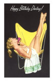 Woman in Canvas Chair Prints Woman in Canvas Chair Prints