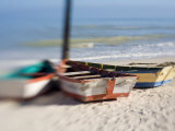 Boats Tied Up, Progresso, Yucatan, Mexico Photographic Print by Julie Eggers