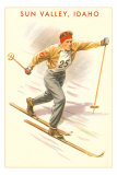 Sun Valley, Idaho, Cross Country Skier Posters
