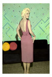 Platinum Blonde in Front of Sofa Prints