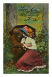 Love, Love, Whispers of Love, Couple Kissing Láminas