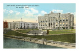 Library and Post Office, Des Moines, Iowa Print