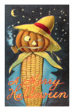 Merry Halloween, Corn Cob Creature Photo