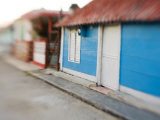 Houses in Coastal Fishing Village, San Felipe, Yucatan, Mexico Photographic Print by Julie Eggers
