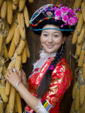 Mosu Minority Women in Traditional Ethnic Costume, China Photographic Print by Charles Crust