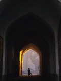 Silhouette Through Archway, Bukhara, Uzbekistan Photographic Print by Ellen Clark