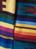 Colorful Blankets in the Artisans Market, Progreso, Yucatan, Mexico Photographic Print by Julie Eggers