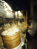 Dumpling Seller, Shanghai, China Photographic Print by Ellen Clark