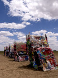 Cadillac Ranch with Buried Cars, Amarillo, Texas, USA Photographie par Bill Bachmann