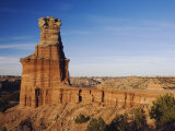 Lighthouse at Sunset, Palo Duro Canyon State Park, Canyon, Panhandle, Texas, USA Photographic Print by Rolf Nussbaumer